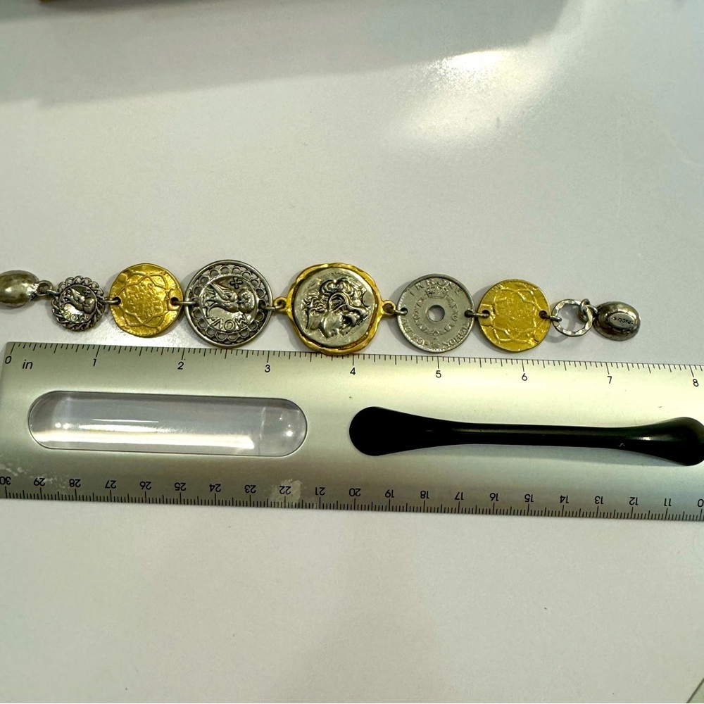 Bracelet with different coins